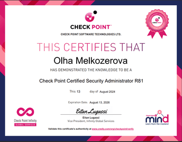 Check point certified security expert R81